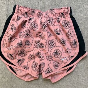 Nike Pink Floral Athletic Shorts
